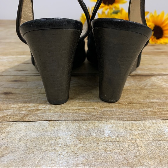 Coach black wedges have peep toe. Size 7 1/2 - Picture 6 of 9